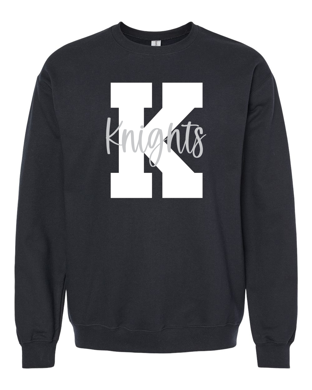 Big K Knights Graphic Crewneck Sweatshirt Black