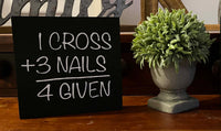 1 Cross, 3 Nails, 4 Given Sign - Modern