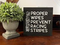 Proper Wipes Prevent Racing Stripes